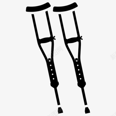 拐杖无障碍残疾图标图标