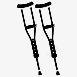 矫形假肢拐杖无障碍残疾图标高清图片
