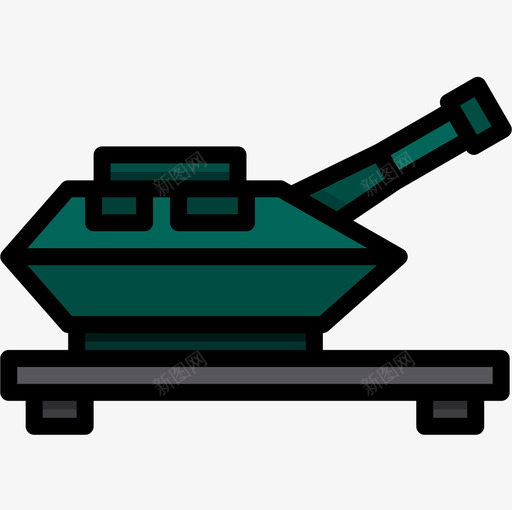 坦克陆军11线性颜色图标svg_新图网 https://ixintu.com 坦克 线性 陆军 颜色