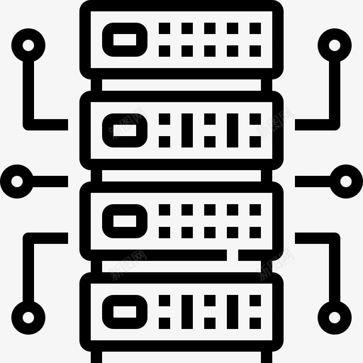 服务器计算机30线性图标svg_新图网 https://ixintu.com 服务器 线性 计算机