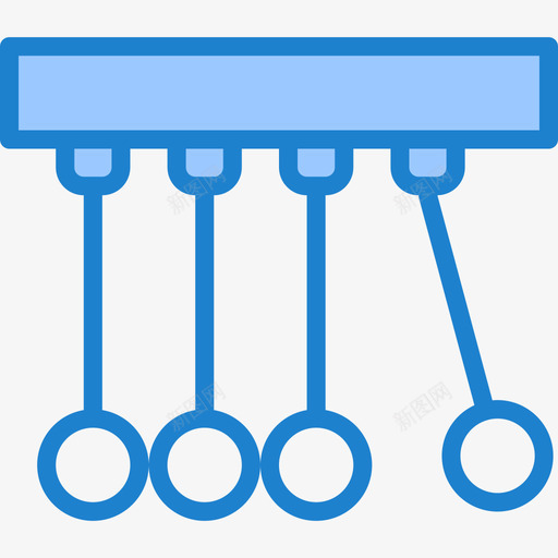 牛顿摇篮科学73蓝色图标svg_新图网 https://ixintu.com 牛顿摇篮 科学73 蓝色