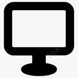 平板显示器台式机显示器平板显示器图标高清图片
