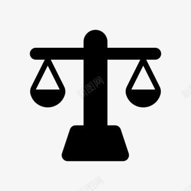 规模正义法律重量图标图标