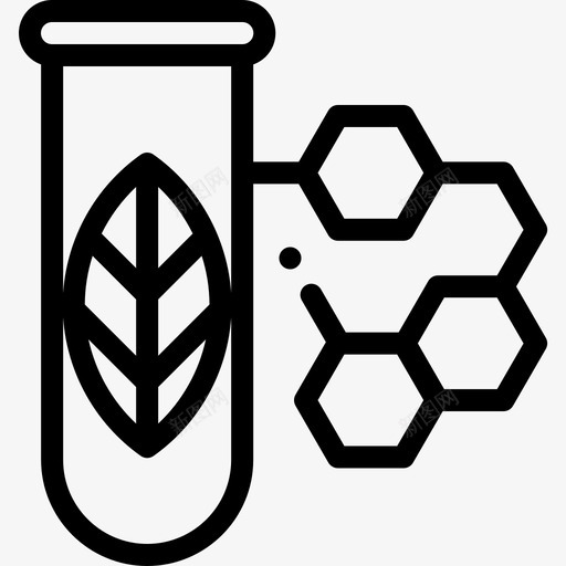 生物技术生物学3线性图标svg_新图网 https://ixintu.com 生物学3 生物技术 线性