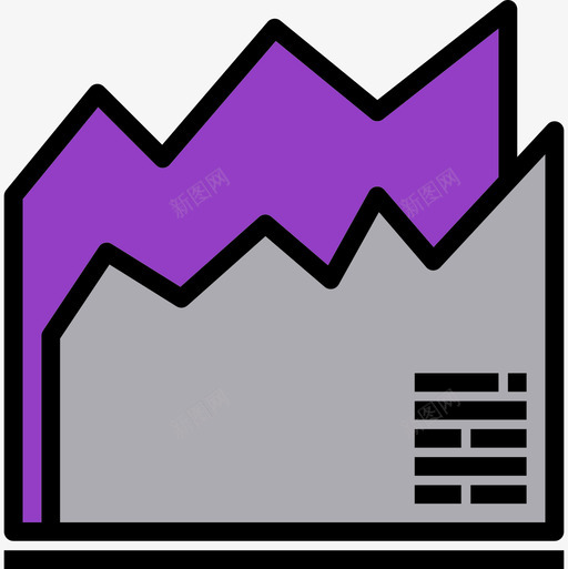 折线图图表10线颜色图标svg_新图网 https://ixintu.com 图表 折线 线图 颜色