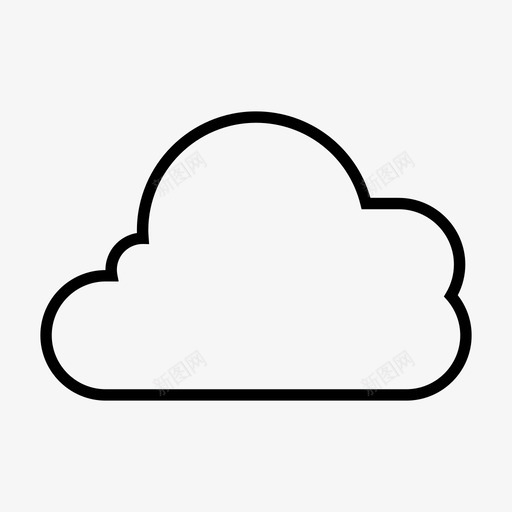 云气泡雾图标svg_新图网 https://ixintu.com 云线 天空 服务器 气泡