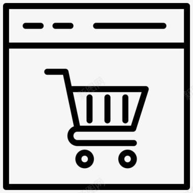 网上购物安全购物篮图标图标