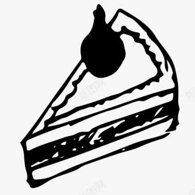 蛋糕蛋糕片食物图标图标