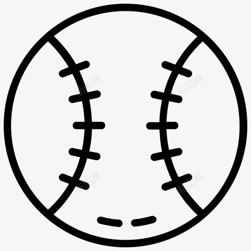 垒球游戏海报图标svg_新图网 https://ixintu.com 图标 垒球 奖励 海报 游戏 线图 运动