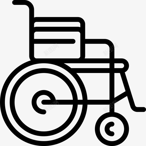 轮椅残疾人医疗保健图标svg_新图网 https://ixintu.com 医疗 医疗保健 医院 大纲 残疾人 轮椅