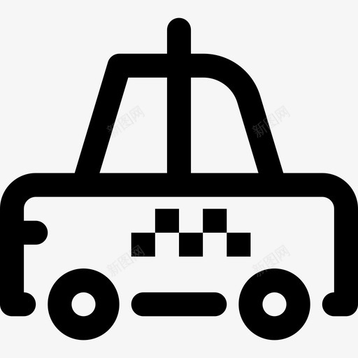 出租车运输125直达图标svg_新图网 https://ixintu.com 出租车 直达 运输125