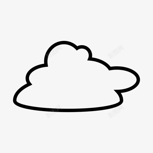 云气泡服务器图标svg_新图网 https://ixintu.com 云线 天气 天空 服务器 气泡