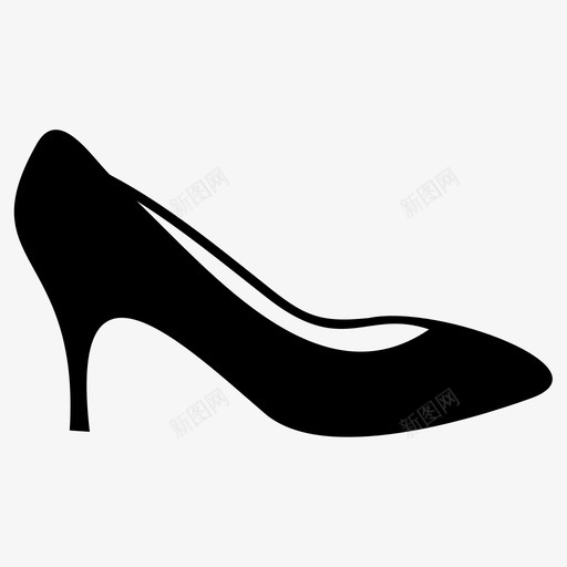 高跟鞋时尚女人图标svg_新图网 https://ixintu.com 女人 时尚 高跟鞋