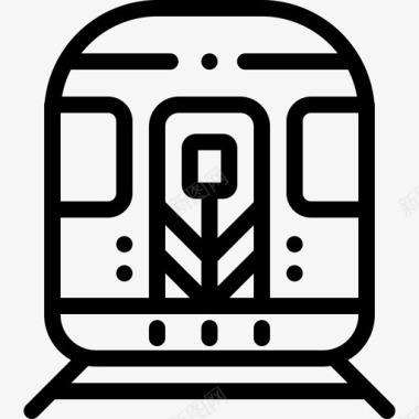 火车火车站3直线图标图标
