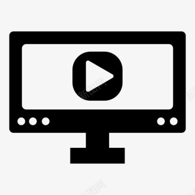 电视技术电视机图标图标