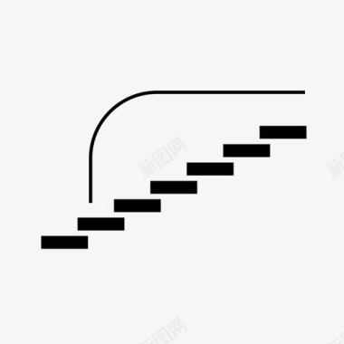 楼梯攀爬生长图标图标