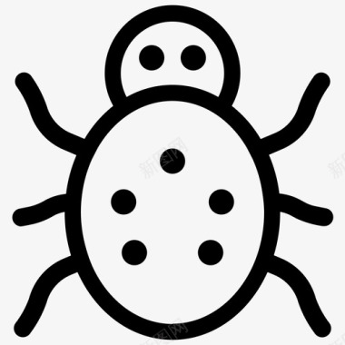 虫子昆虫病毒图标图标