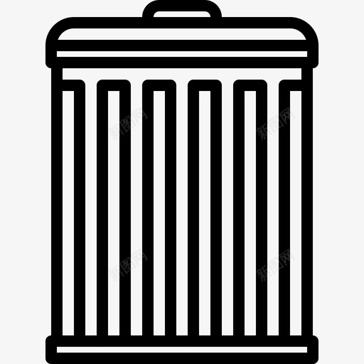 垃圾箱干净清洁图标svg_新图网 https://ixintu.com 垃圾 垃圾箱 干净 清洁