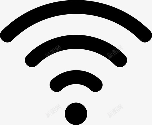 无线连接互联网图标svg_新图网 https://ixintu.com wifi 互联网 无线 移动 连接