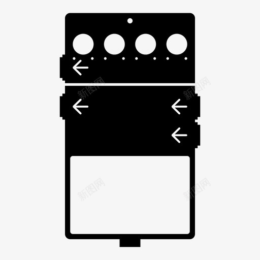 循环站踏板低音效果图标svg_新图网 https://ixintu.com 低音 吉他 循环 效果 水槽 踏板