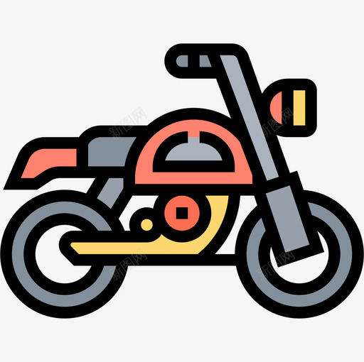摩托车摩托车运动4线性颜色图标svg_新图网 https://ixintu.com 摩托车 摩托车运动4 线性颜色