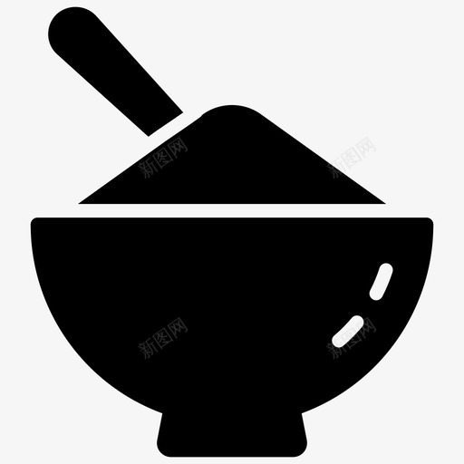米煮饭烹饪图标svg_新图网 https://ixintu.com 烹饪 煮饭 米 食物 食物和饮料字形图标