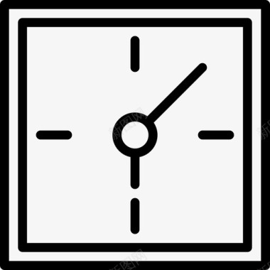 时钟商务2线性图标图标