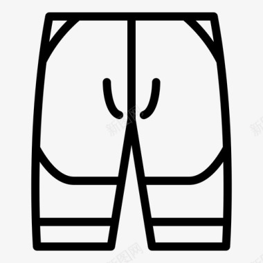 裤子自行车时尚图标图标