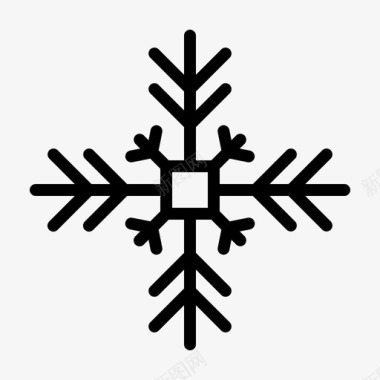 雪花霜冻天气图标图标