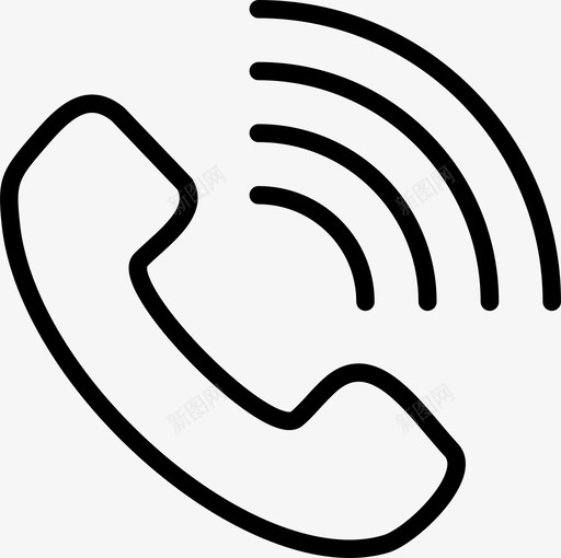 呼叫拨号电话图标svg_新图网 https://ixintu.com 呼叫 拨号 电话