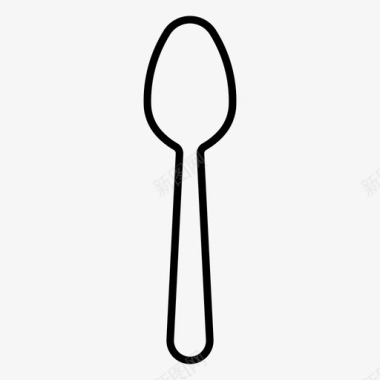 勺子食物厨房用具图标图标
