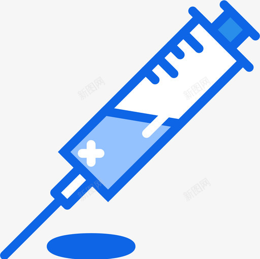 注射器健身71蓝色图标svg_新图网 https://ixintu.com 健身 注射器 蓝色