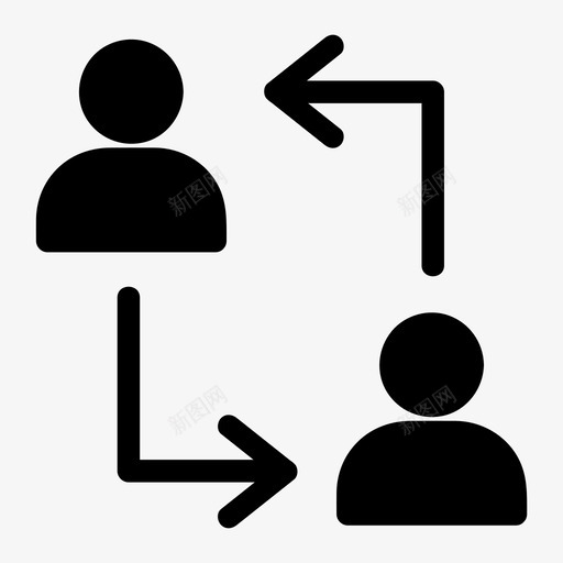 协作业务团队图标svg_新图网 https://ixintu.com web 业务 人员 协作 团队