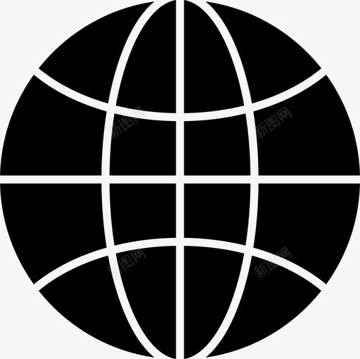 地球仪球图标svg_新图网 https://ixintu.com 地球仪 球