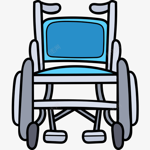 轮椅医疗器械17彩色图标svg_新图网 https://ixintu.com 医疗器械17 彩色 轮椅