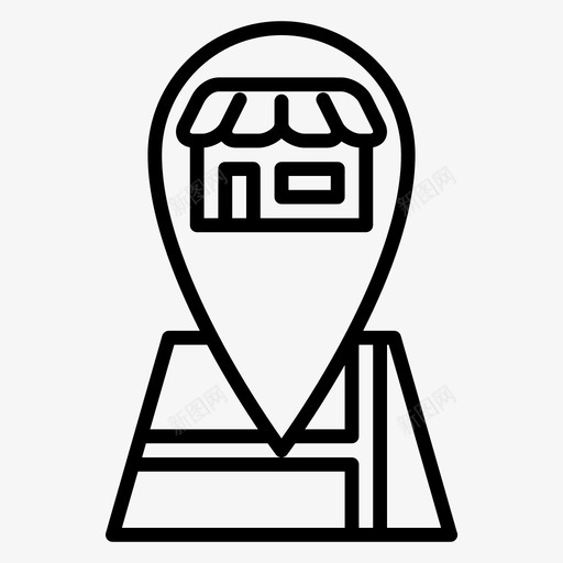 位置地图大头针图标svg_新图网 https://ixintu.com 位置 地图 大头针 购物