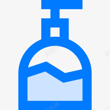 蓝色肥皂130号酒店图标图标
