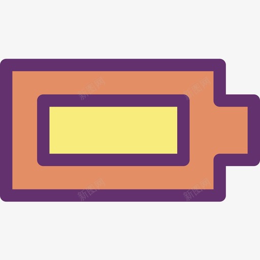 电池电量充足基本图标9线性颜色svg_新图网 https://ixintu.com 基本图标9 电池电量充足 线性颜色