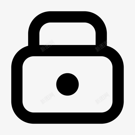 锁挂锁保护图标svg_新图网 https://ixintu.com 保护 保险 信息 安全 挂锁