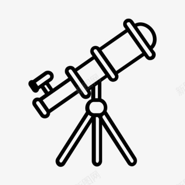 望远镜探险天文图标图标