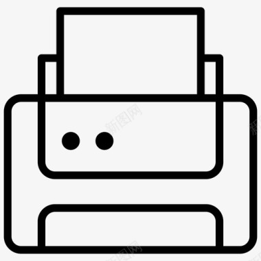 打印机排字器电子设备图标图标