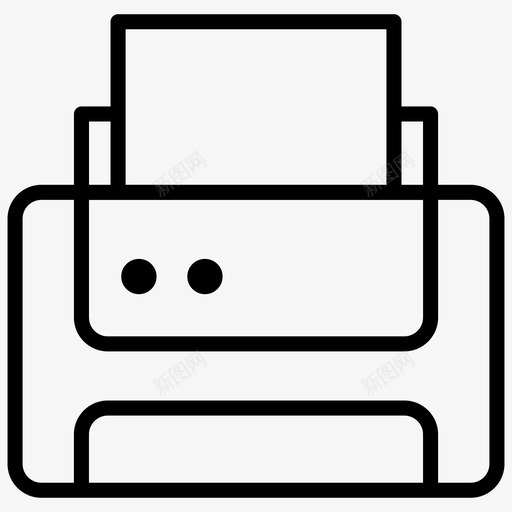 打印机排字器电子设备图标svg_新图网 https://ixintu.com 图标 打印机 排字 排版机 用户界面 电子设备 线图 设备 输出