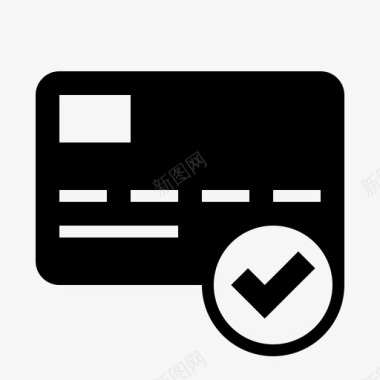 验证支付卡信用图标图标