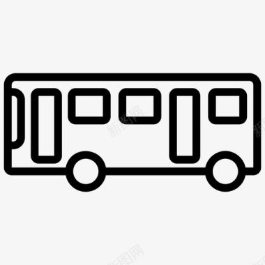 公共汽车长途汽车本地交通图标图标