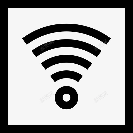 无Wifi公共标志3线性图标svg_新图网 https://ixintu.com 公共标志3 无Wifi 线性