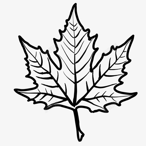 枫叶加拿大叶图标svg_新图网 https://ixintu.com 加拿大 叶 天然 手绘叶 枫叶