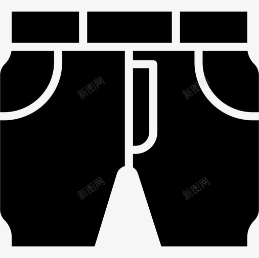 短裤衣服和时尚2纯色图标svg_新图网 https://ixintu.com 短裤 纯色 衣服和时尚2