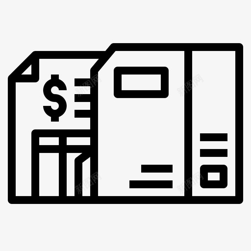 文档会计数据图标svg_新图网 https://ixintu.com 会计 数据 文档 记录 财务 输出