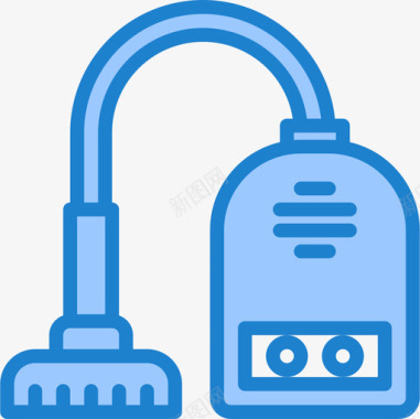 吸尘器家用电器12蓝色图标图标