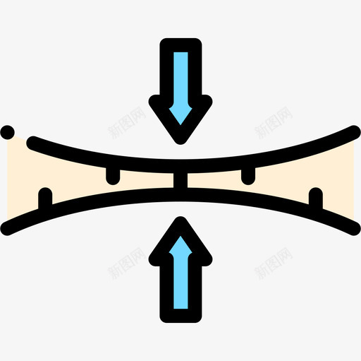 弹性织物特征6线性颜色图标svg_新图网 https://ixintu.com 弹性 线性颜色 织物特征6